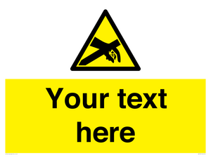 Custom Anti-Static Warning Sign